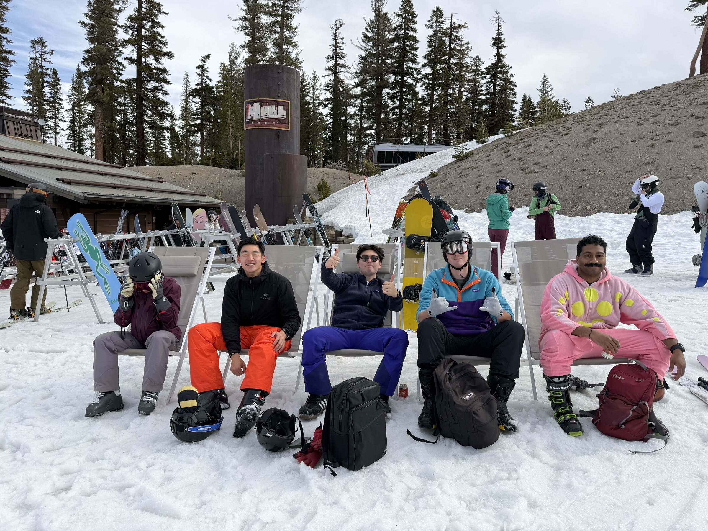 The crew at Mammoth Mountain base