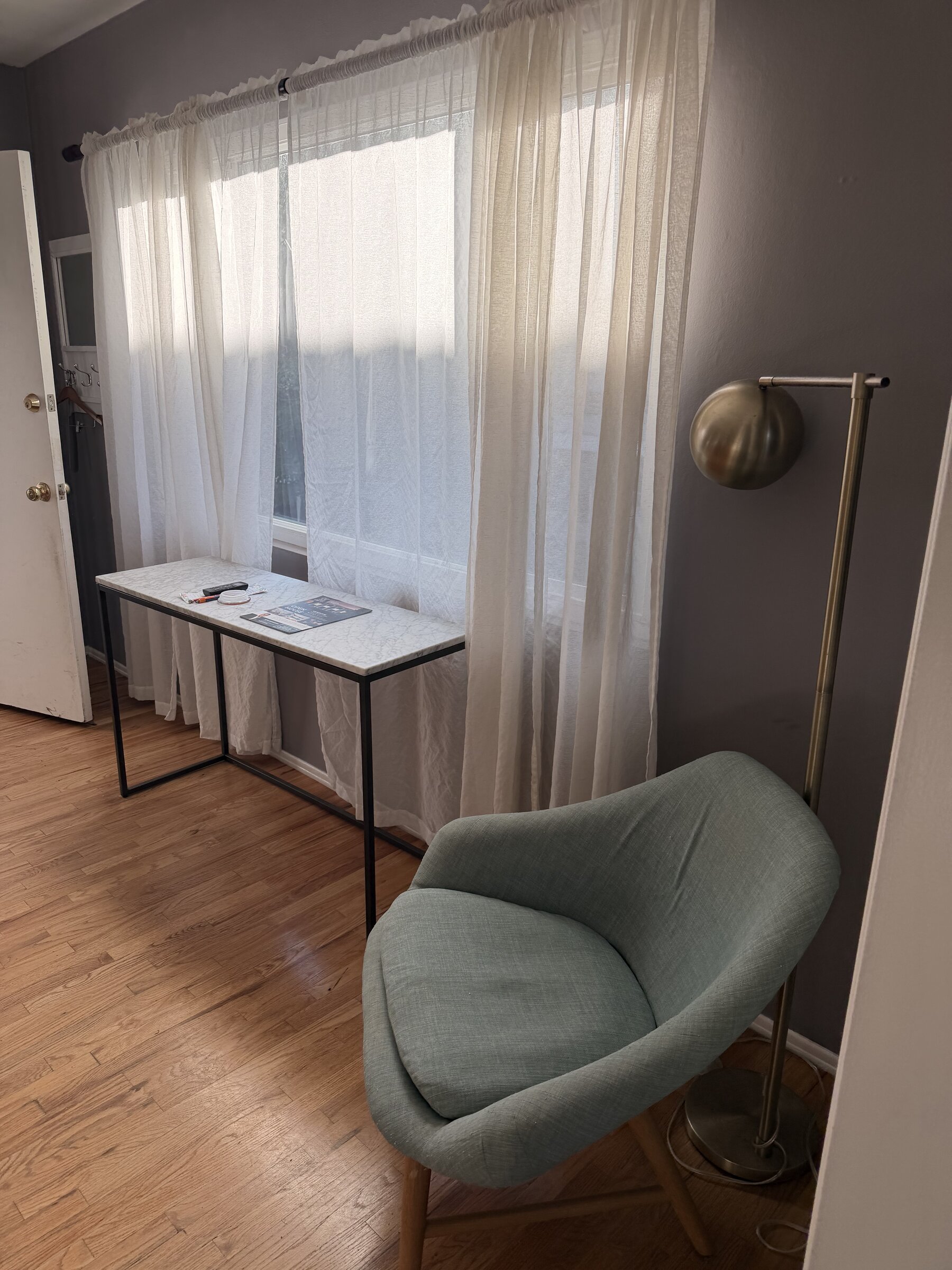 Reading nook by the window